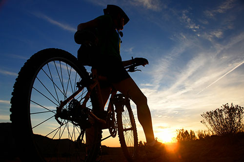 biking